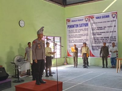 upacara pembukaan diksar satpam pekanbaru oleh polda riau