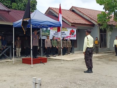 upacara diksar satpam pekanbaru